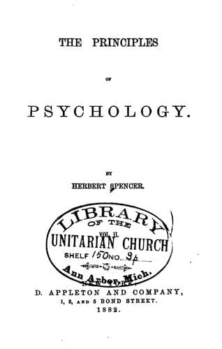 The Principles of Psychology
